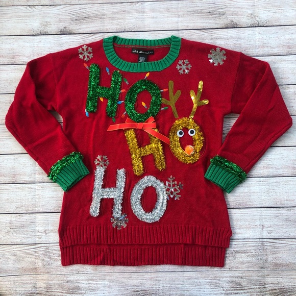 sparkly christmas sweaters